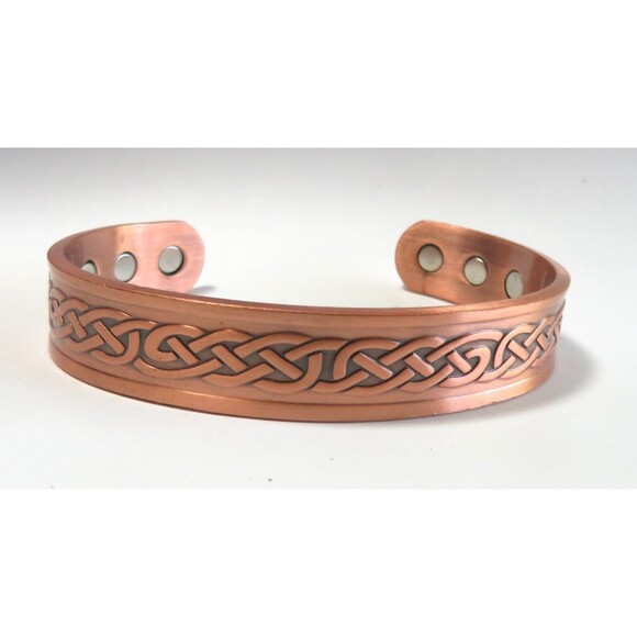 Celtic Knot Magnetized Natural Copper Bracelet NWOT  Health item Holistic - Picture 1 of 13
